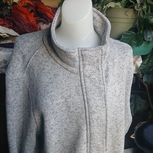 Lands' End Gray Herringbone Jacket